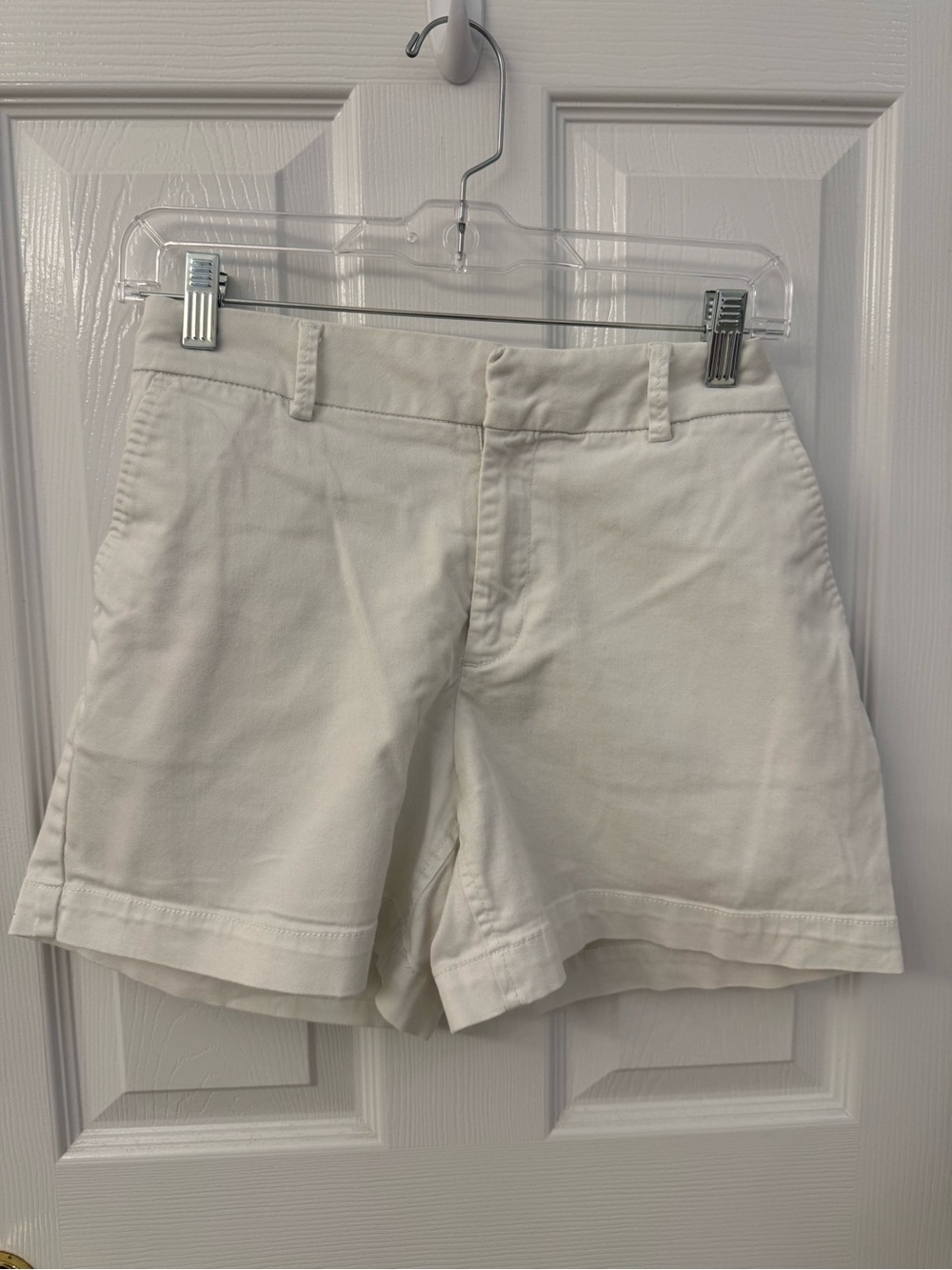 Saks Fifth Avenue White Cotton Blend Women's Shorts